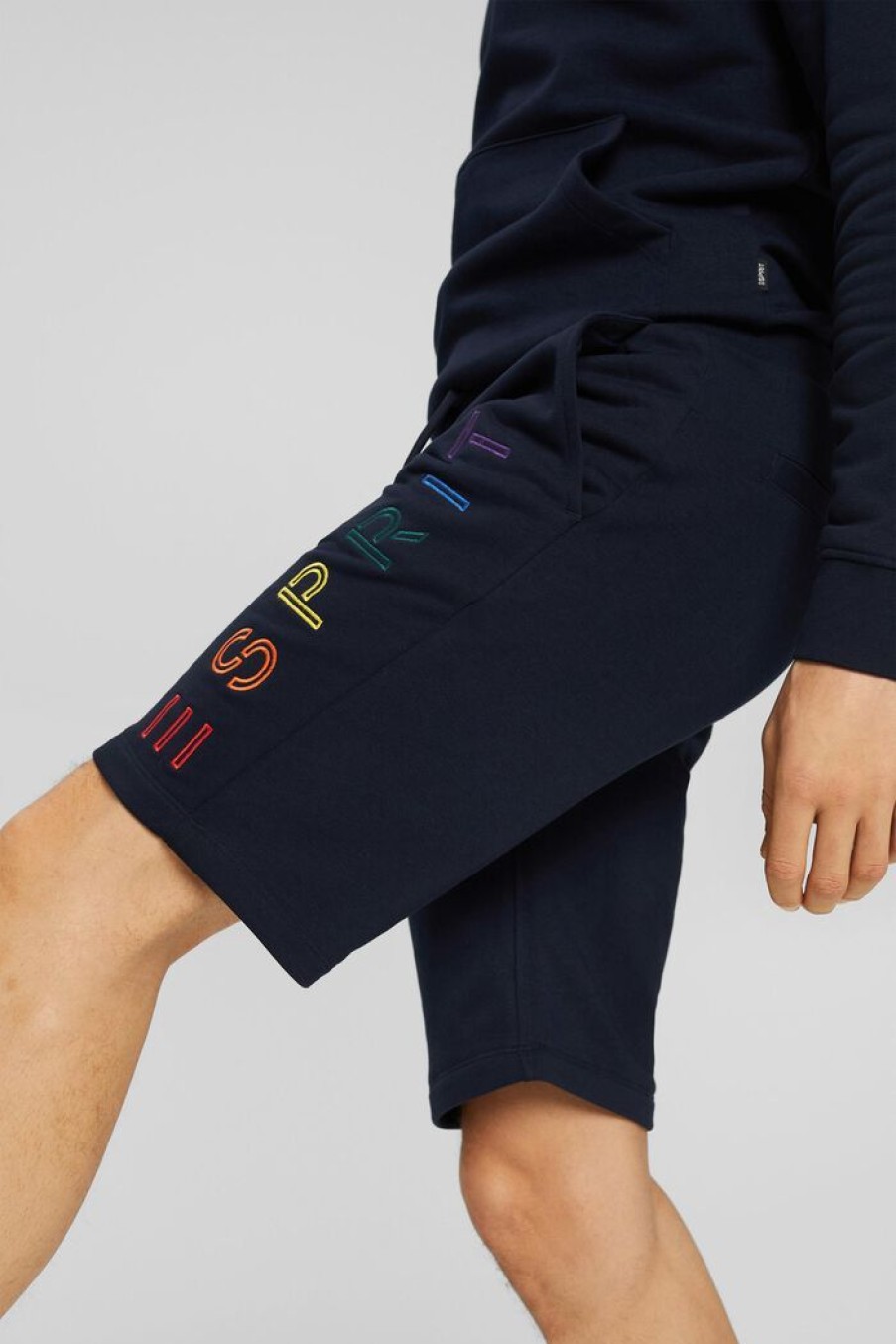 Men Esprit Shorts & Bermuda´S | Sweatshort Van Een Katoenmix