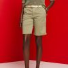 Women Esprit Shorts & Capri´S | Short Met Gevlochten Raffia Riem