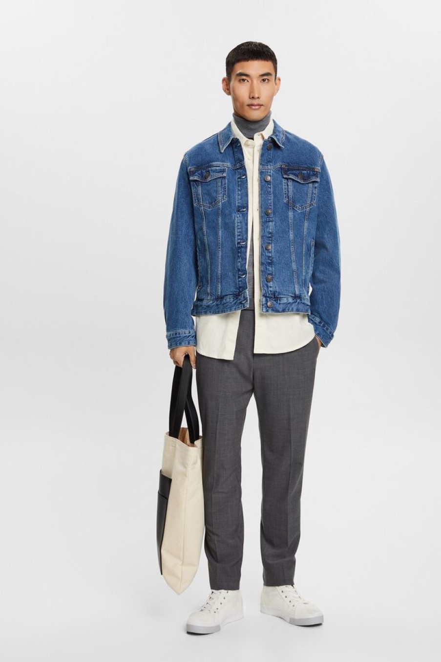 Men Esprit Jassen | Denim Trucker Jacket