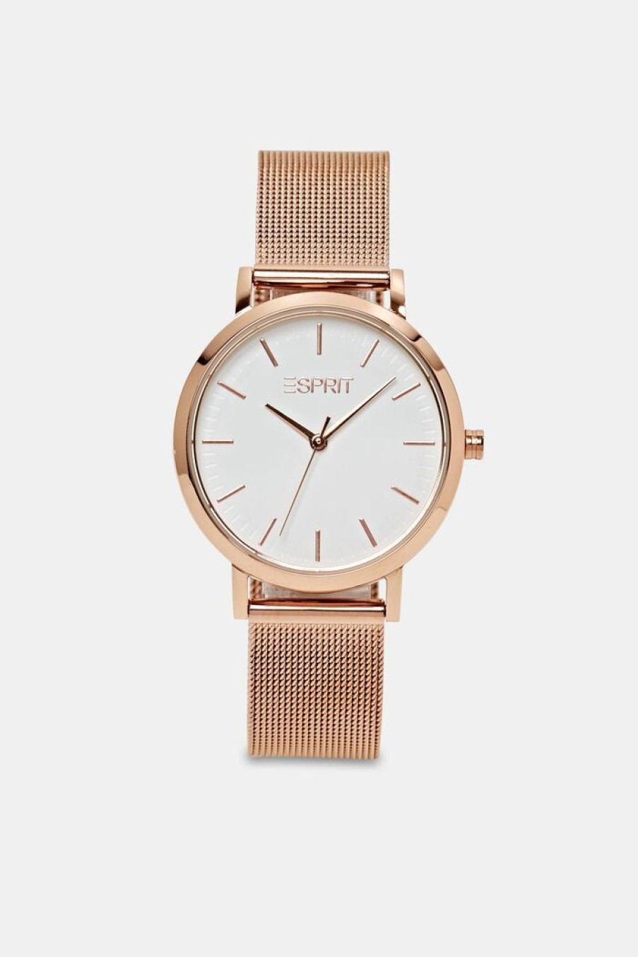 Women Esprit Horloges | Edelstalen Horloge Met Mesh Bandje