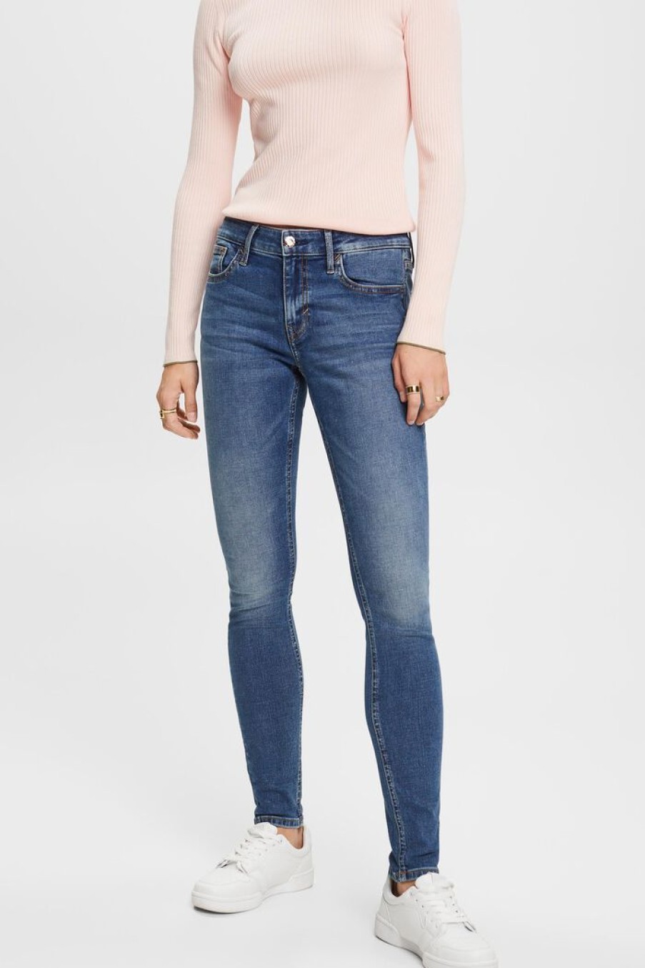 Women Esprit Jeans | Mid Rise Skinny Jeans