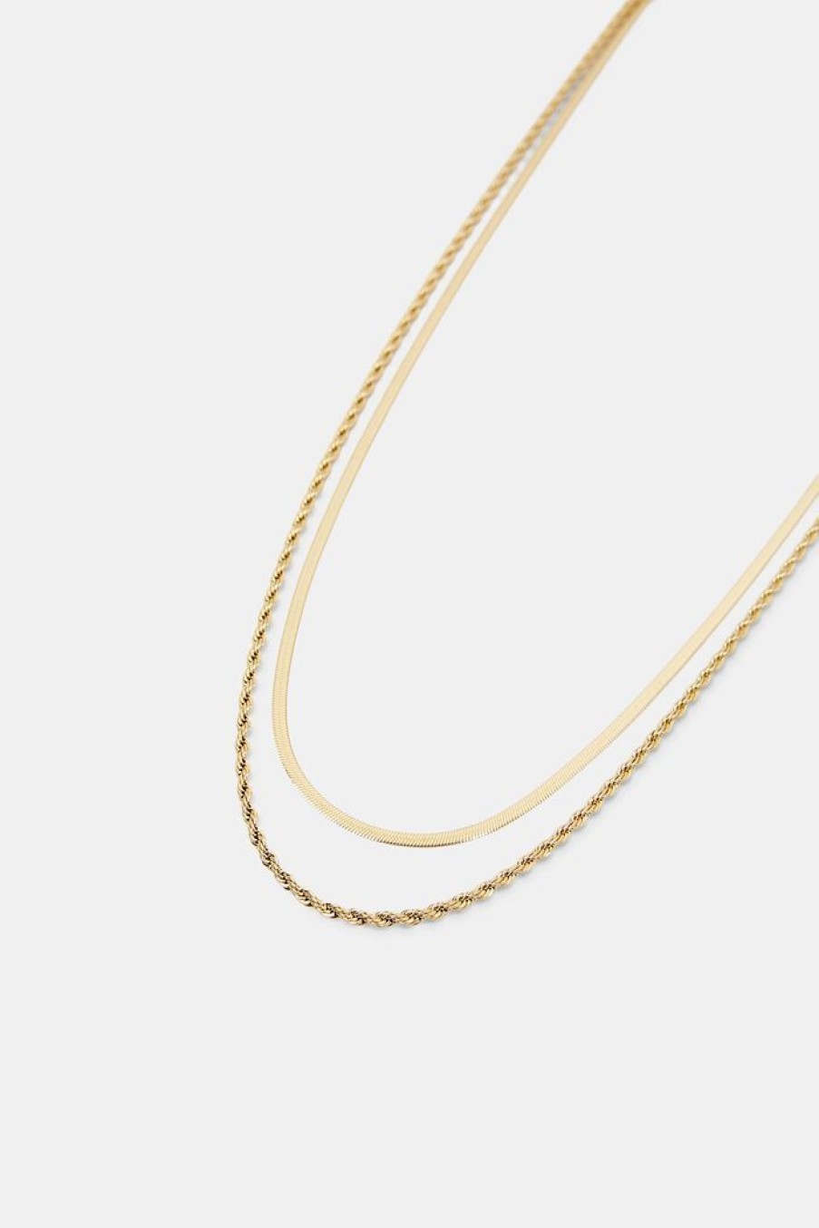 Women Esprit Sieraden | Dubbellaagse Edelstalen Ketting