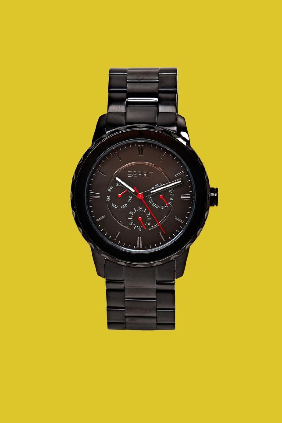 Men Esprit Horloges | Edelstalen Horloge Met Schakelbandje