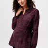 Women Esprit | Geruite Flanellen Blouse Voor Borstvoeding