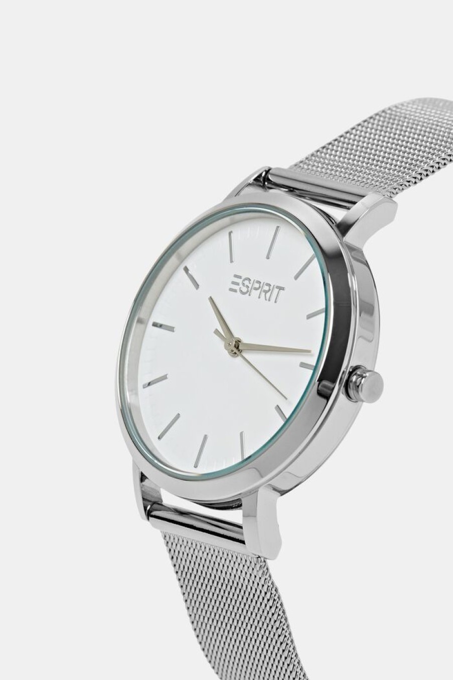 Women Esprit Horloges | Edelstalen Horloge Met Mesh Bandje