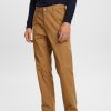 Men Esprit Broeken | Straight Fit Chino Broek Van Katoenen Twill