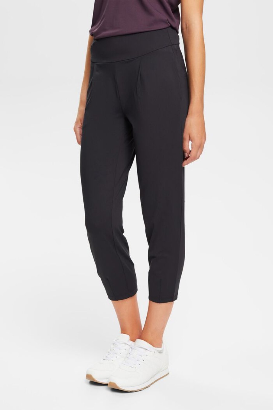 Women Esprit | Kortere Jersey Joggingbroek Met E-Dry