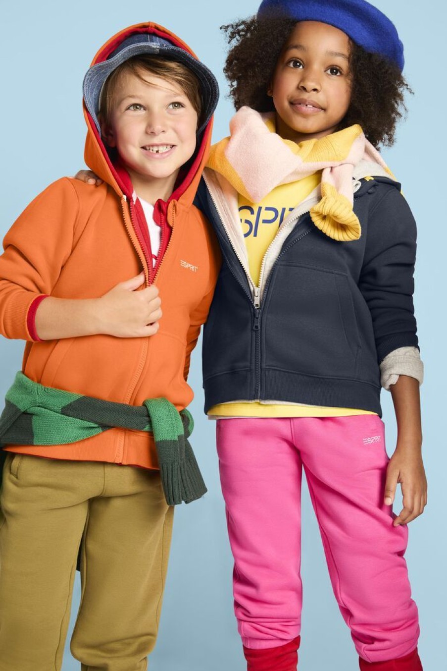 Kids Esprit Sweatshirts | Hoodie Met Rits En Logo