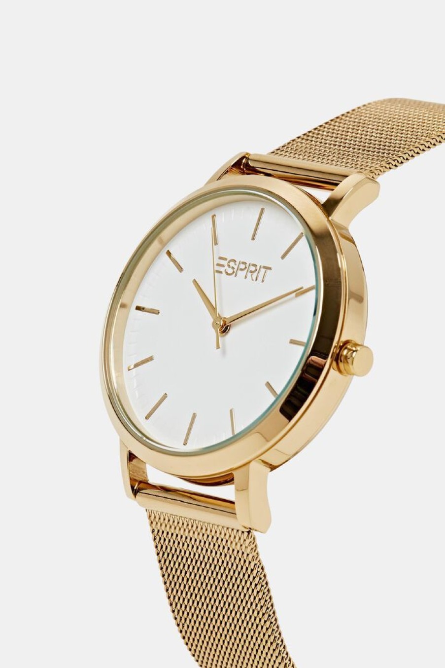 Women Esprit Horloges | Edelstalen Horloge Met Mesh Bandje