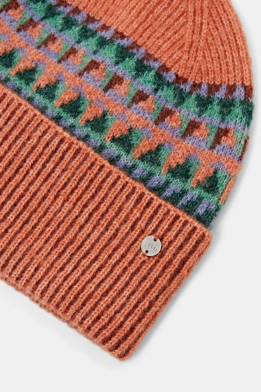 Women Esprit Hoeden & Mutsen | Geribde Grafische Beanie