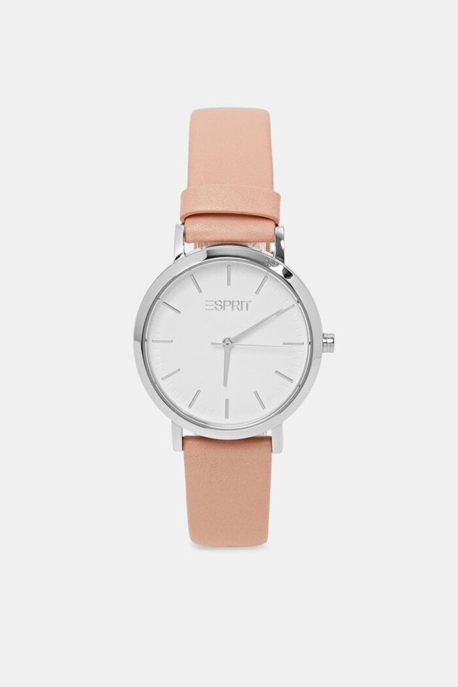 Women Esprit Horloges | Horloge Van Edelstaal Met Leren Bandje