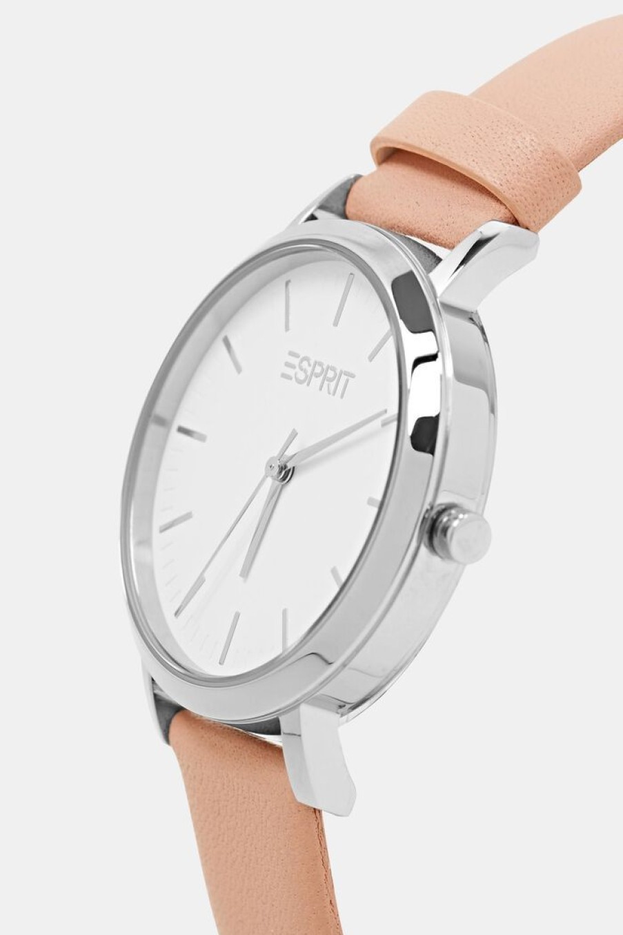 Women Esprit Horloges | Horloge Van Edelstaal Met Leren Bandje