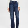 Women Esprit Jeans | Straight Jeans Met Retrolook En Hoge Taille