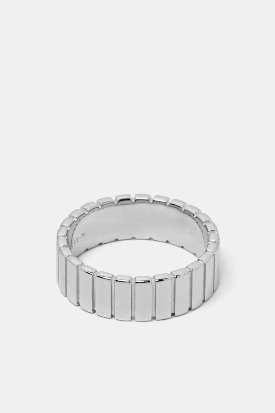 Women Esprit Sieraden | Geribde Ring, Sterlingzilver