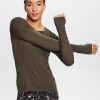 Women Esprit | Sportieve Top Met Lange Mouwen, Tencel