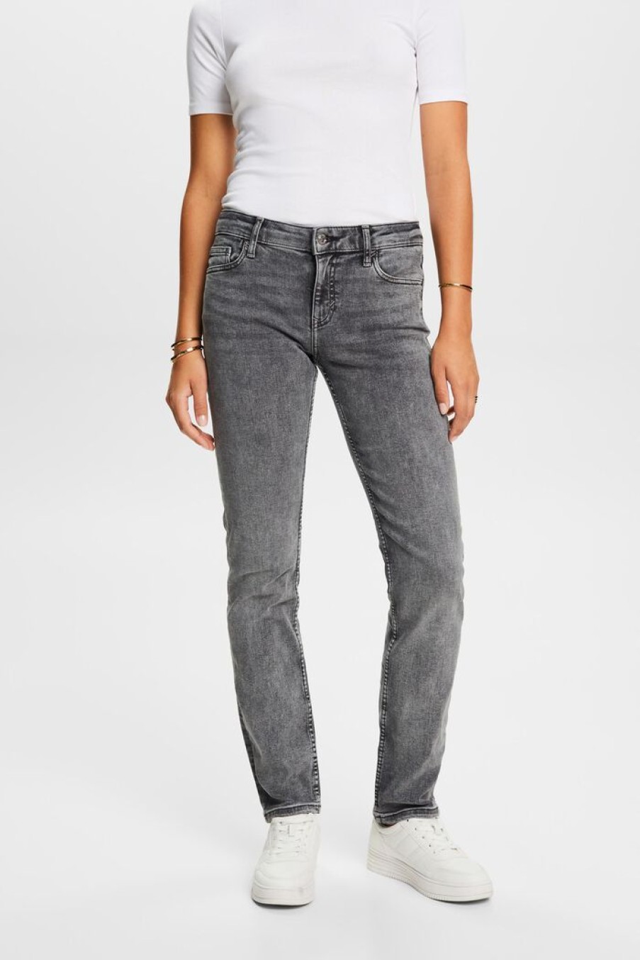 Women Esprit Jeans | Jeans Met Wijde Pijpen