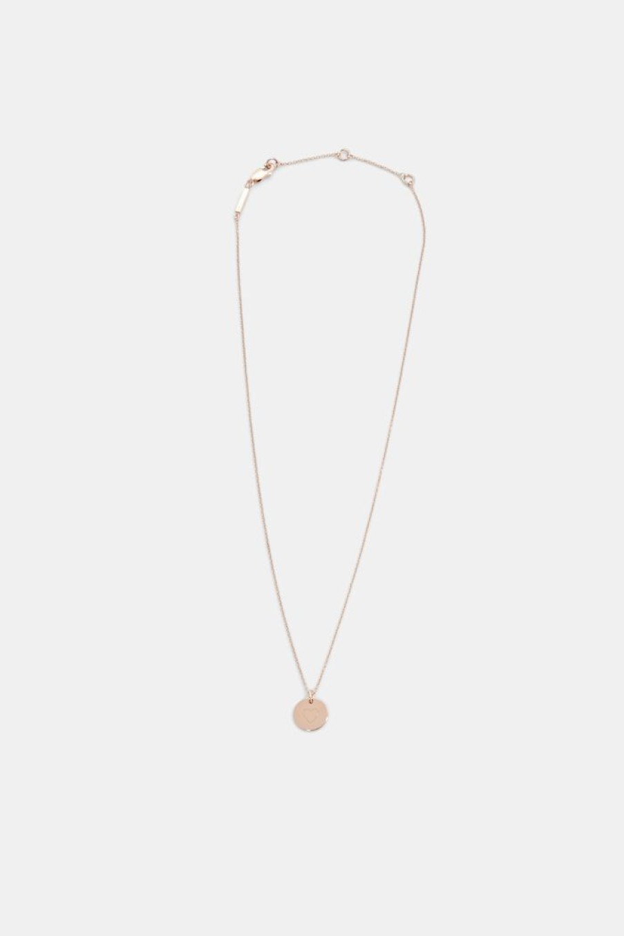 Women Esprit Sieraden | Sterlingzilver Ketting Met Gegraveerde Hanger