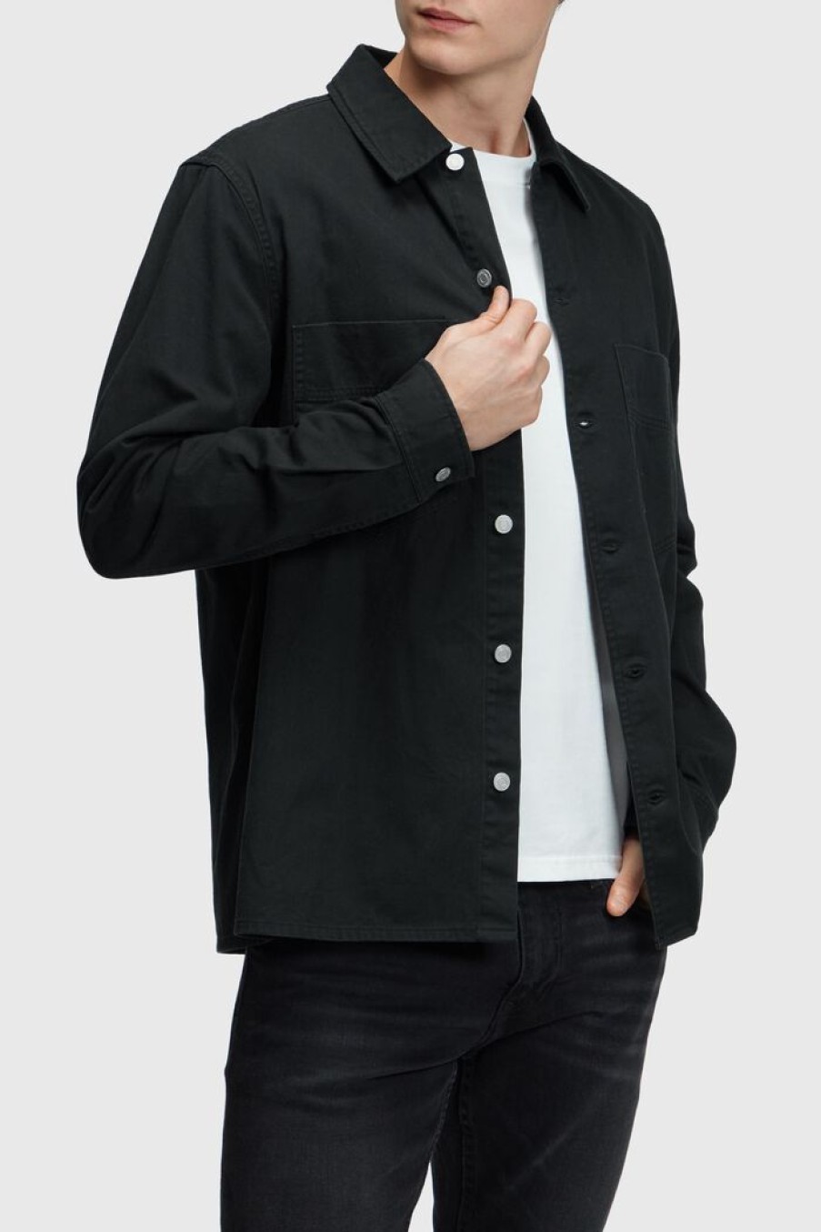 Men Esprit Overhemden | Heavy Shirt Met Relaxed Fit