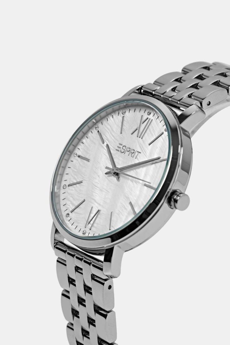 Women Esprit Horloges | Edelstalen Horloge Met Leren Bandje