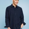 Men Esprit Overhemden | Geruit Regular Fit-Overhemd Van Flanel