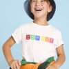 Kids Esprit T-Shirts & Blouses | T-Shirt Van Organic Cotton Met Geometrisch Logo