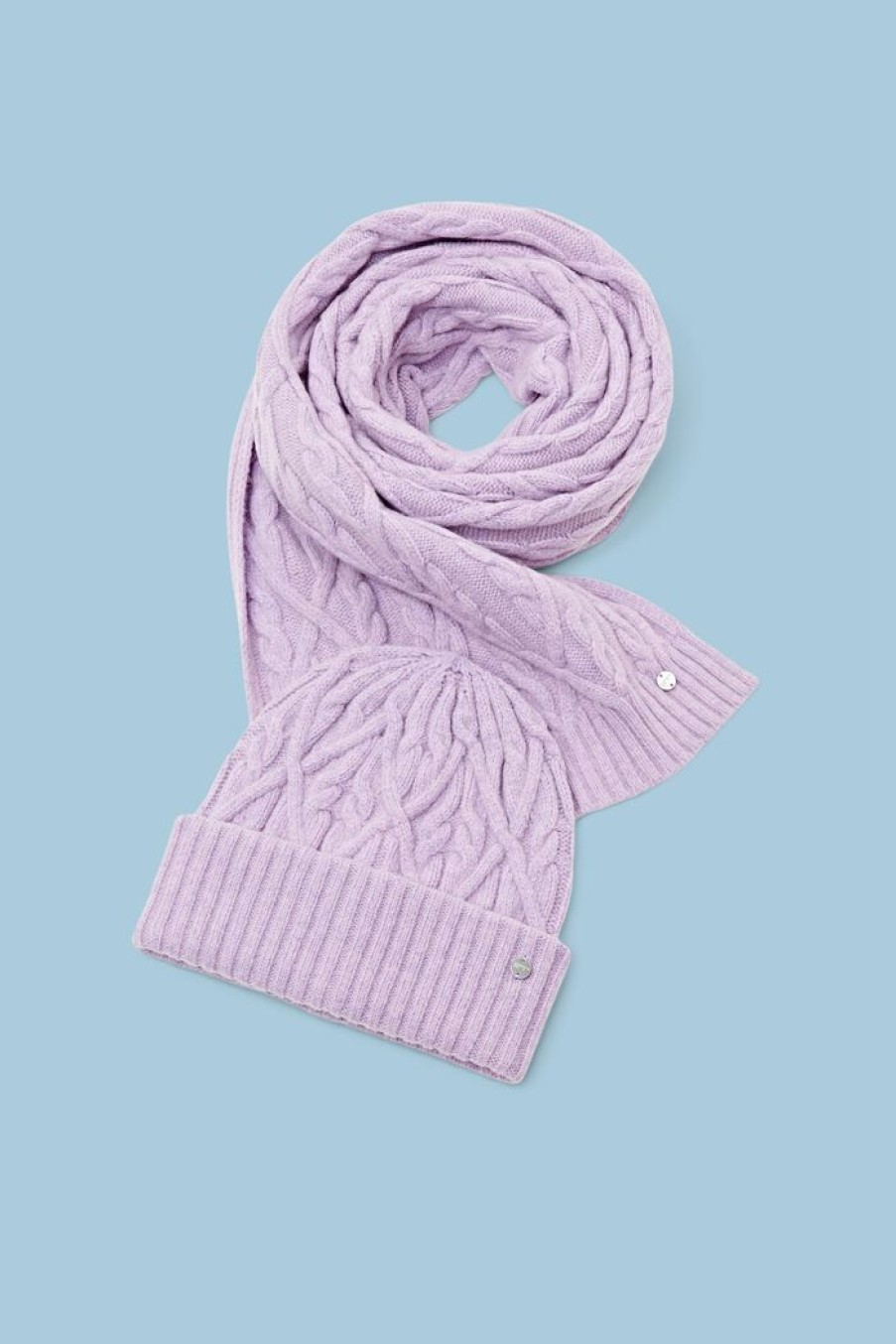 Women Esprit Sjaals | Geschenkset Met Beanie En Sjaal, Van Een Wolmix