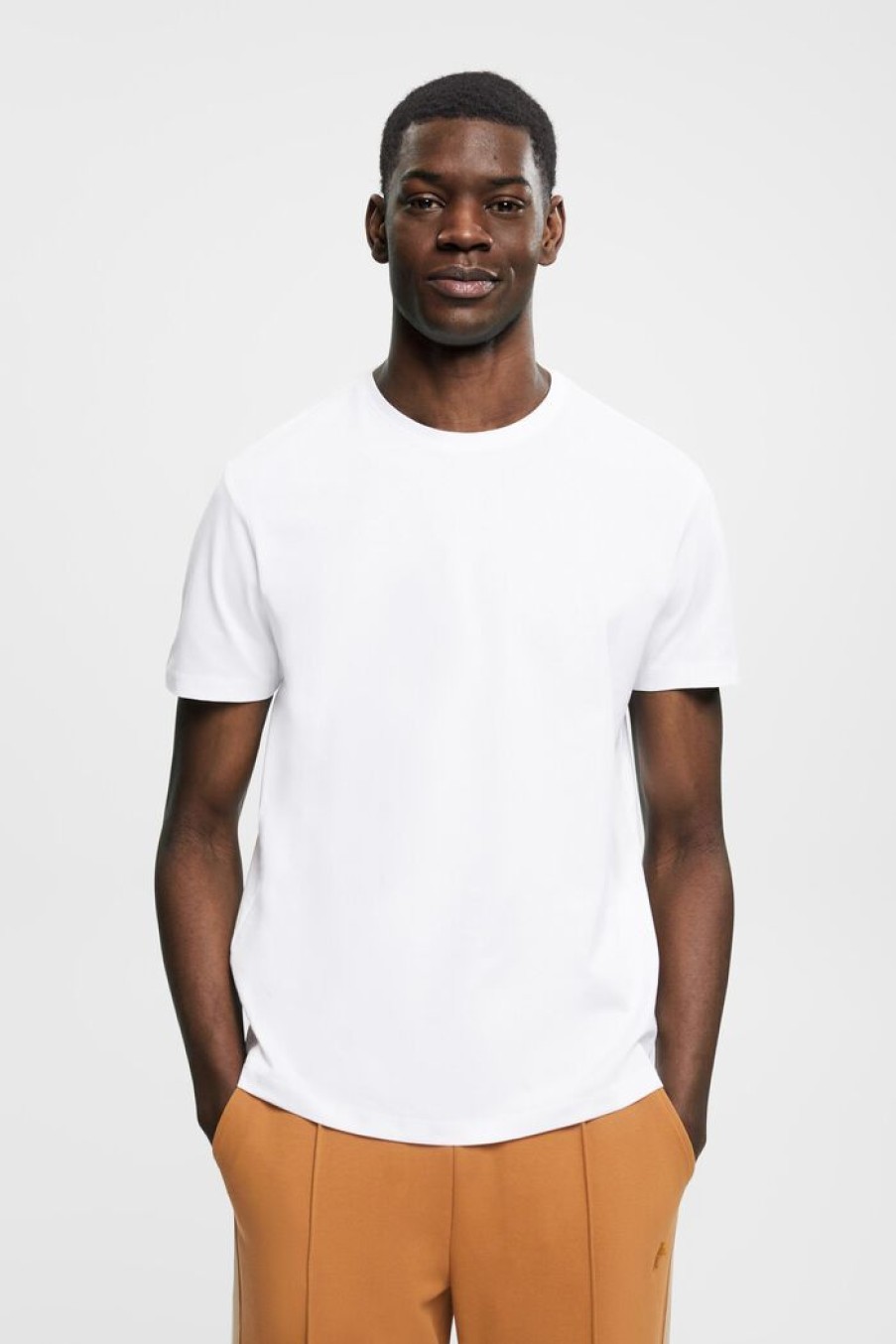 Men Esprit T-Shirts & Longsleeves | Slim Fit T-Shirt Van Pimakatoen