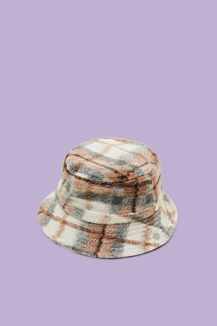 Women Esprit Hoeden & Mutsen | Geruwde, Effen Bucket Hat