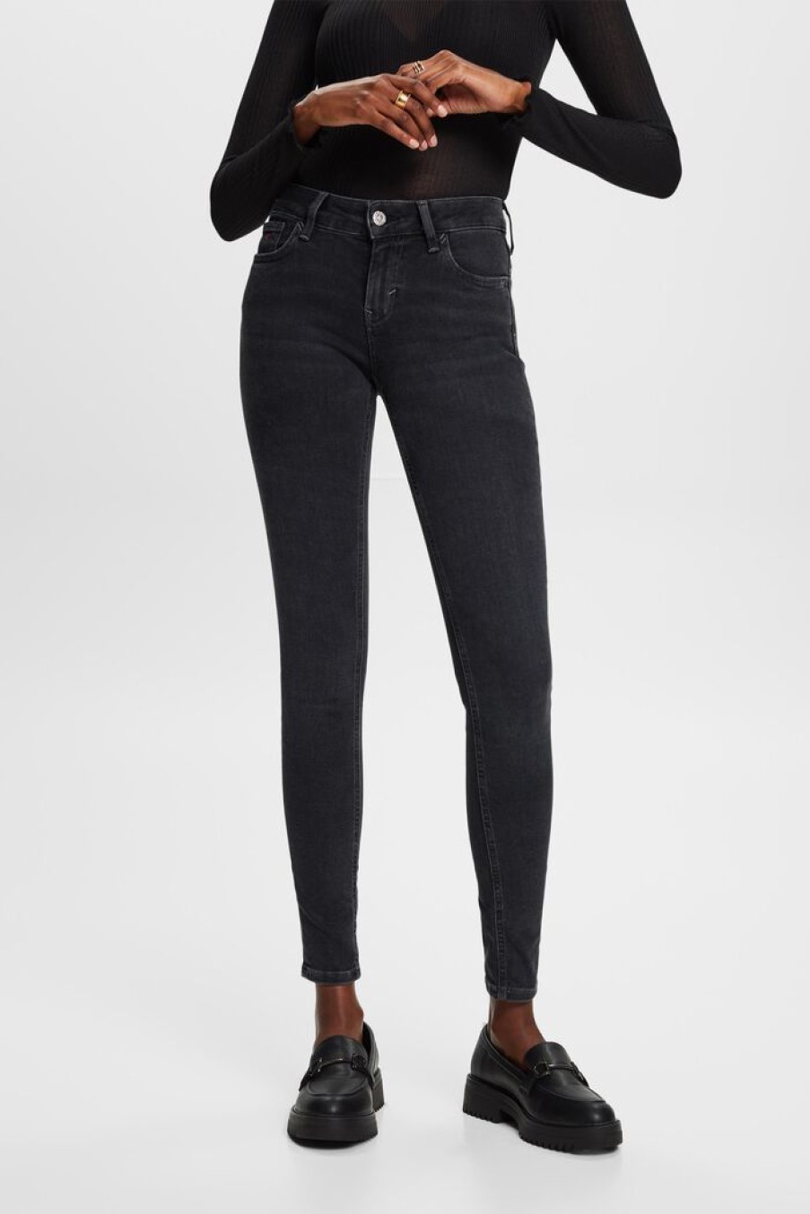 Women Esprit Jeans | Mid Rise Skinny Jeans