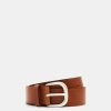 Women Esprit Riemen | Leren Riem Met Doorngesp