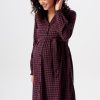 Women Esprit | Maternity Geruite Voedingsjurk Van Flanel