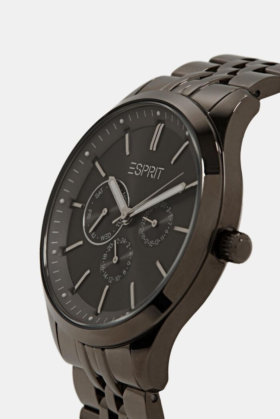 Men Esprit Horloges | Edelstalen Horloge Met Schakelbandje