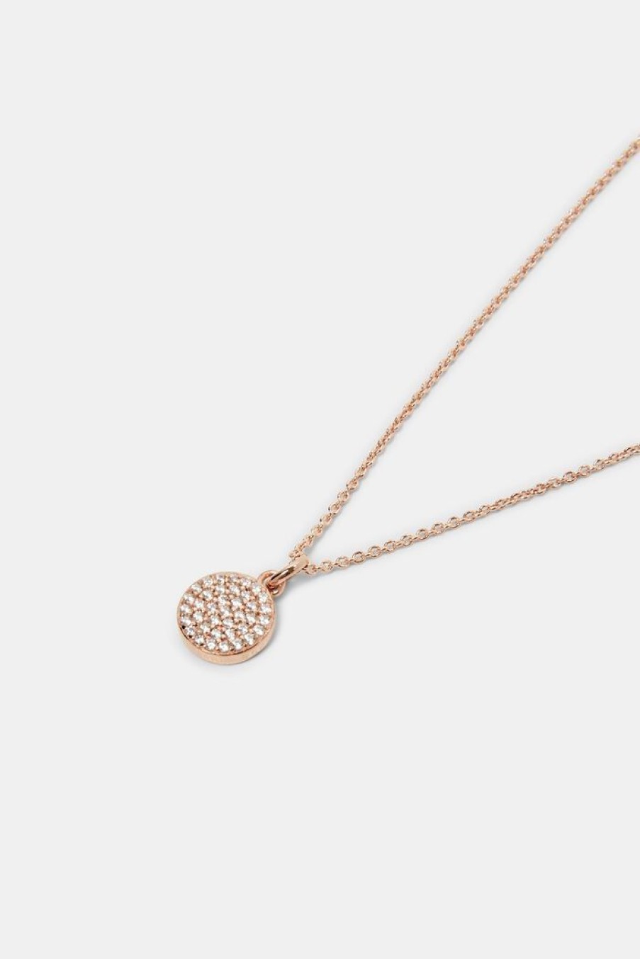 Women Esprit Sieraden | Ketting Met Zirkoniahanger, Sterlingzilver