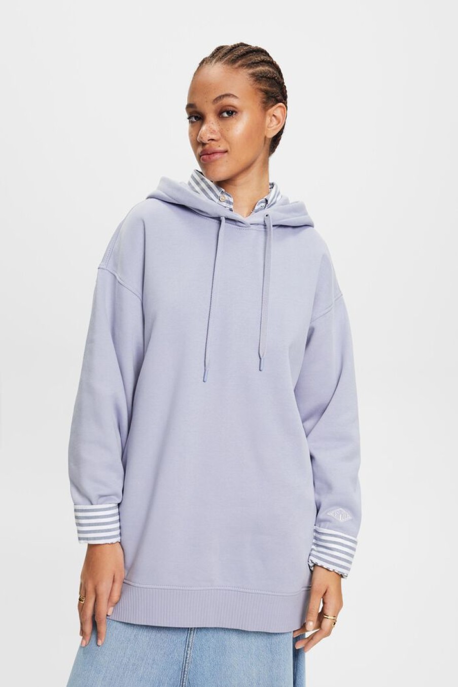 Women Esprit Sweatshirts & Hoodies | Oversized Hoodie Van Katoenen Fleece