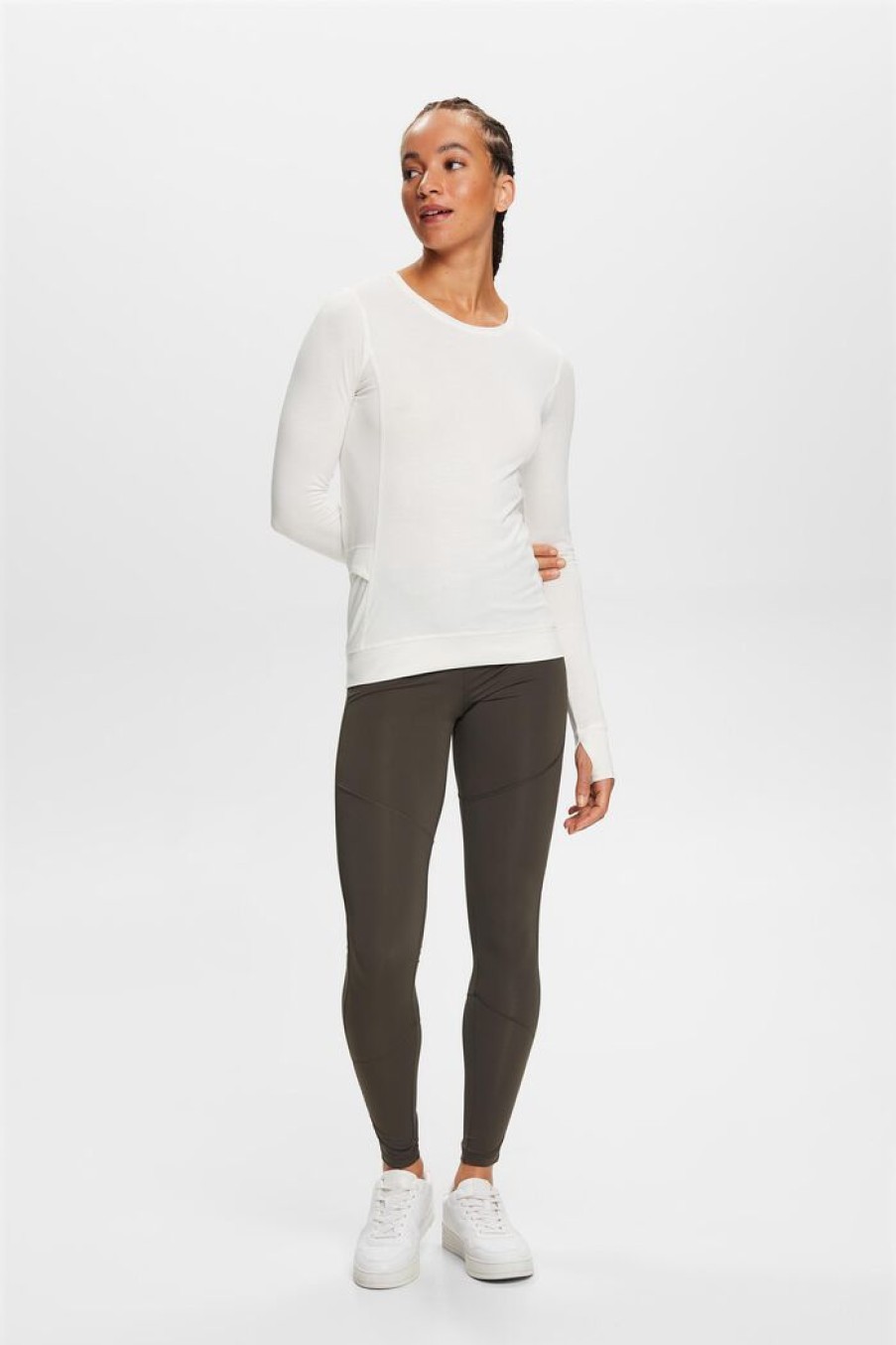 Women Esprit | Sportieve Top Met Lange Mouwen, Tencel