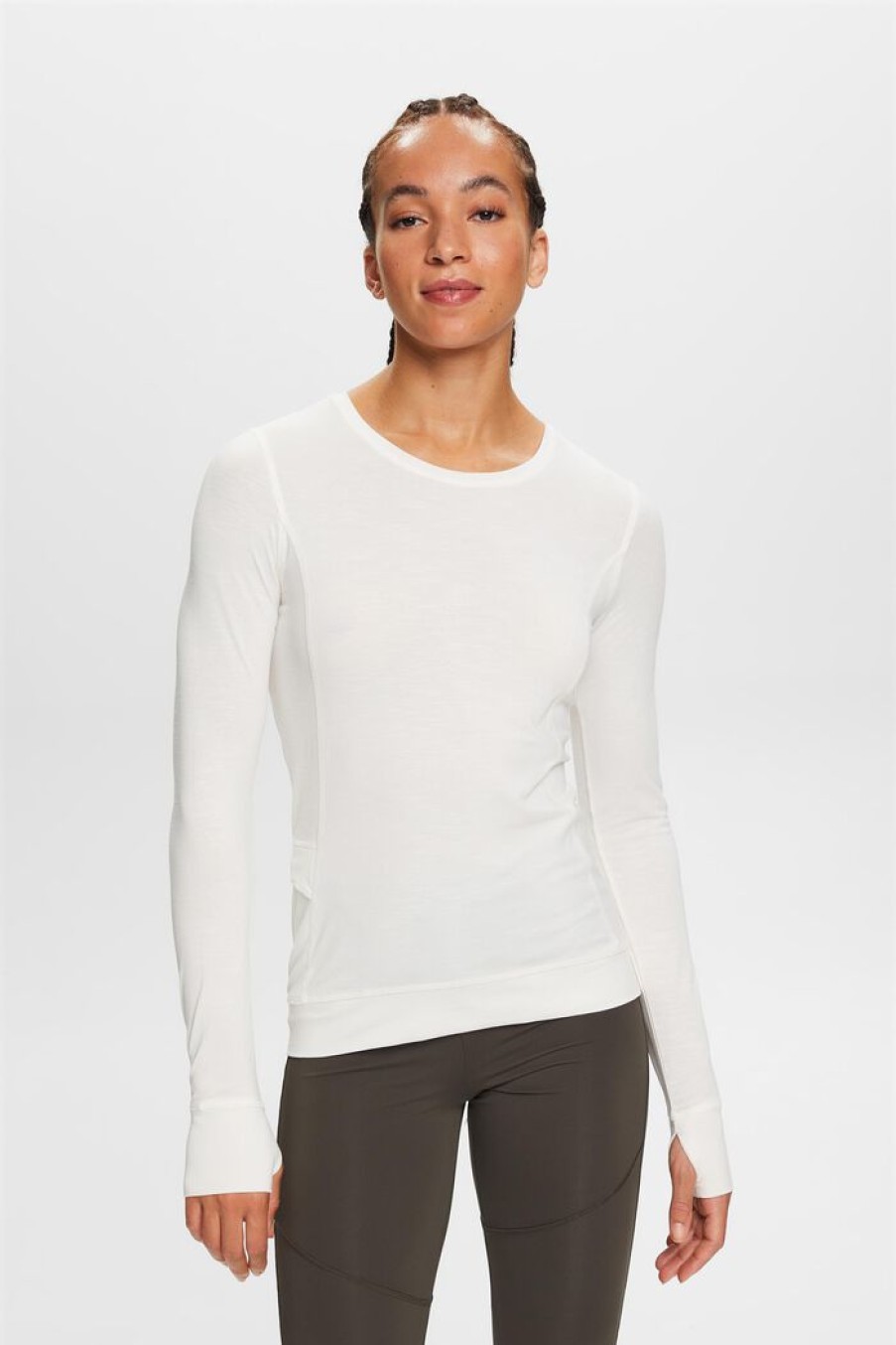 Women Esprit | Sportieve Top Met Lange Mouwen, Tencel