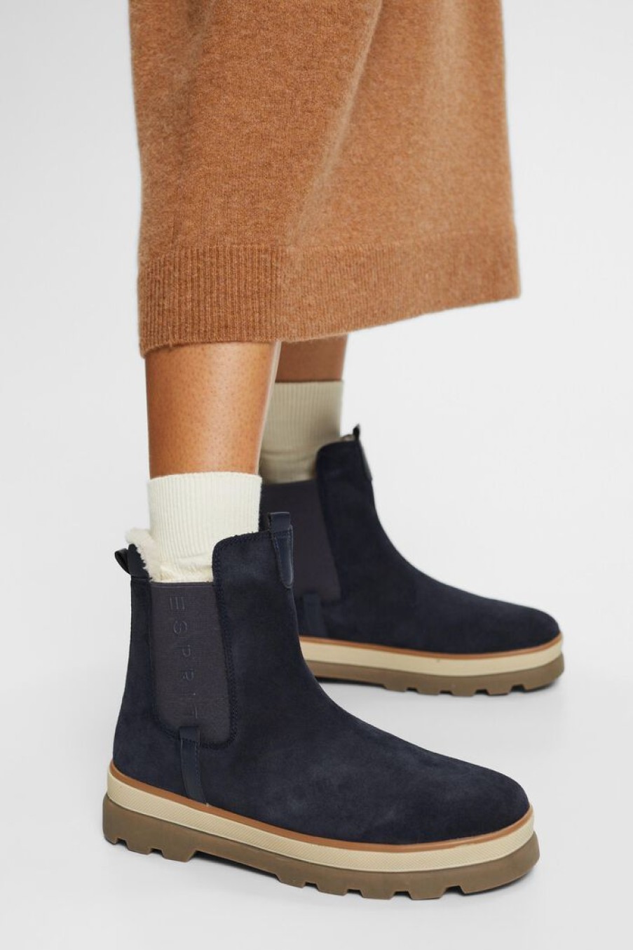 Women Esprit | Chelsea Boots Van Suede