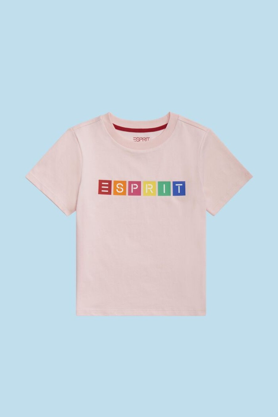 Kids Esprit T-Shirts & Blouses | T-Shirt Van Organic Cotton Met Geometrisch Logo