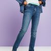 Women Esprit Jeans | Retro Slim Jeans Met Hoge Taille