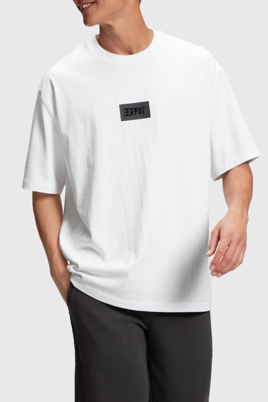 Men Esprit T-Shirts & Longsleeves | Boxy Fit T-Shirt