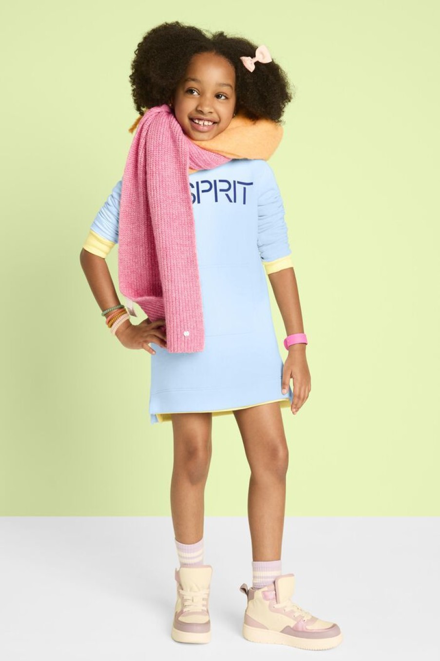 Kids Esprit Jurken & Rokken | Sweatjurk Met Logoprint