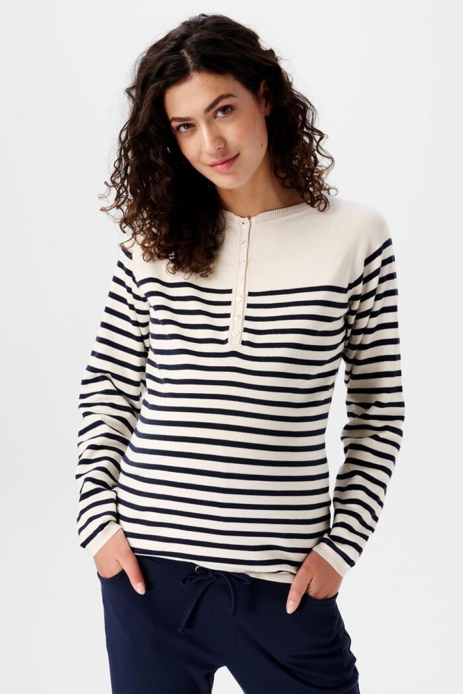 Women Esprit | Zwangerschapssweatshirt Met Strepen